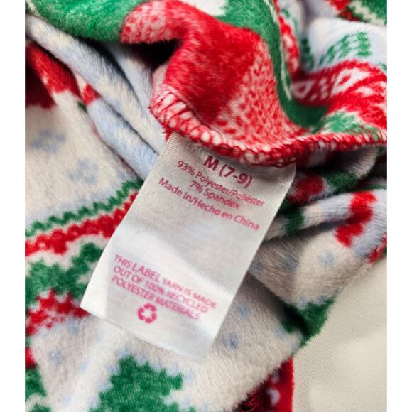 Christmas holiday velour SOFT hoodie size medium M juniors popover sweater EUC ^ - Picture 4 of 8